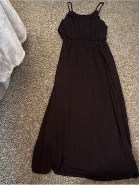 T.J.Maxx Black Spaghetti Strap Maxi Dress